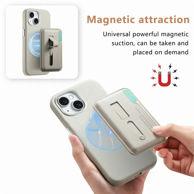 Coque iPhone 15 porte-cartes détachable