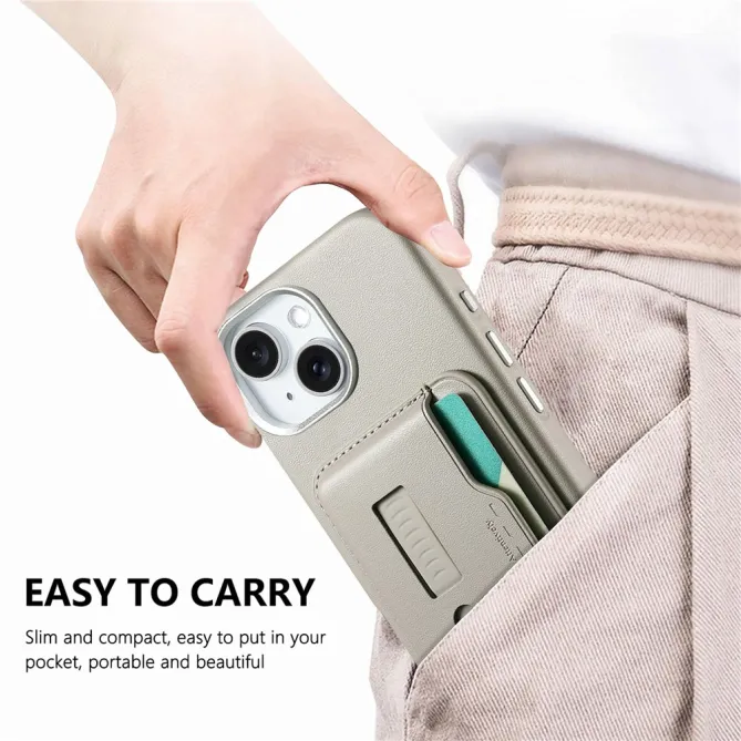 Coque iPhone 15 porte-cartes détachable