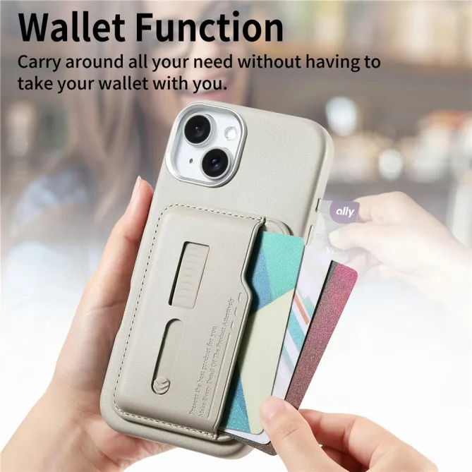 Coque iPhone 15 porte-cartes détachable