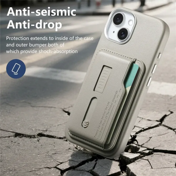 Coque iPhone 15 porte-cartes détachable