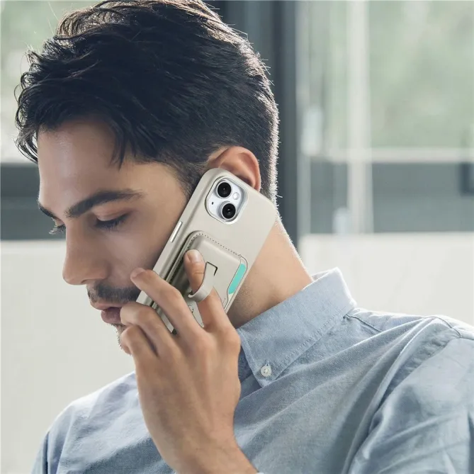 Coque iPhone 15 porte-cartes détachable