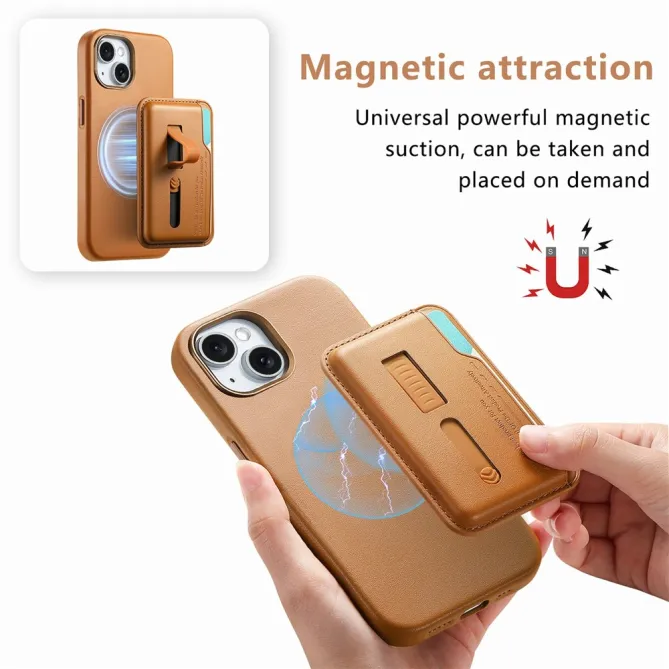 Coque iPhone 15 porte-cartes détachable