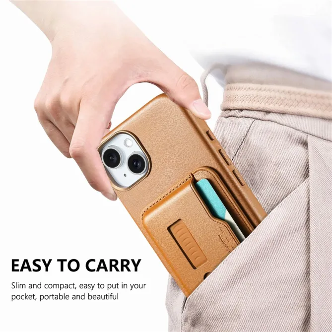 Coque iPhone 15 porte-cartes détachable