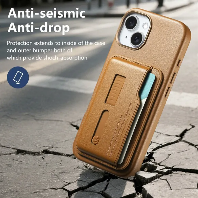 Coque iPhone 15 porte-cartes détachable
