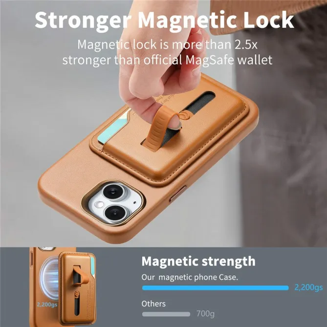 Coque iPhone 15 porte-cartes détachable
