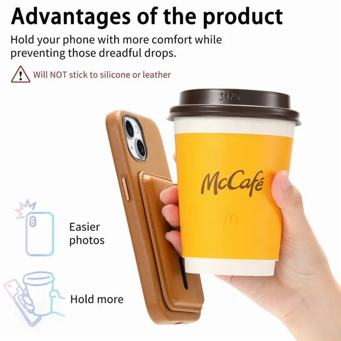 Coque iPhone 15 porte-cartes détachable
