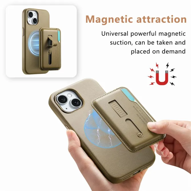 Coque iPhone 15 porte-cartes détachable
