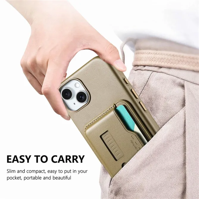 Coque iPhone 15 porte-cartes détachable