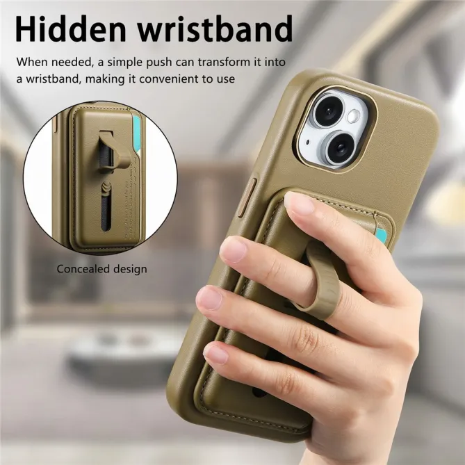 Coque iPhone 15 porte-cartes détachable