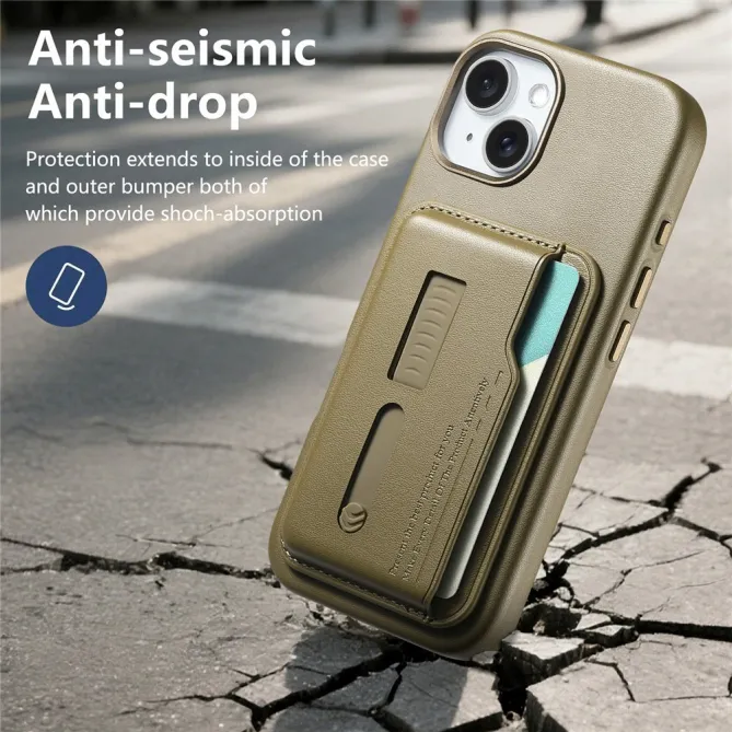 Coque iPhone 15 porte-cartes détachable