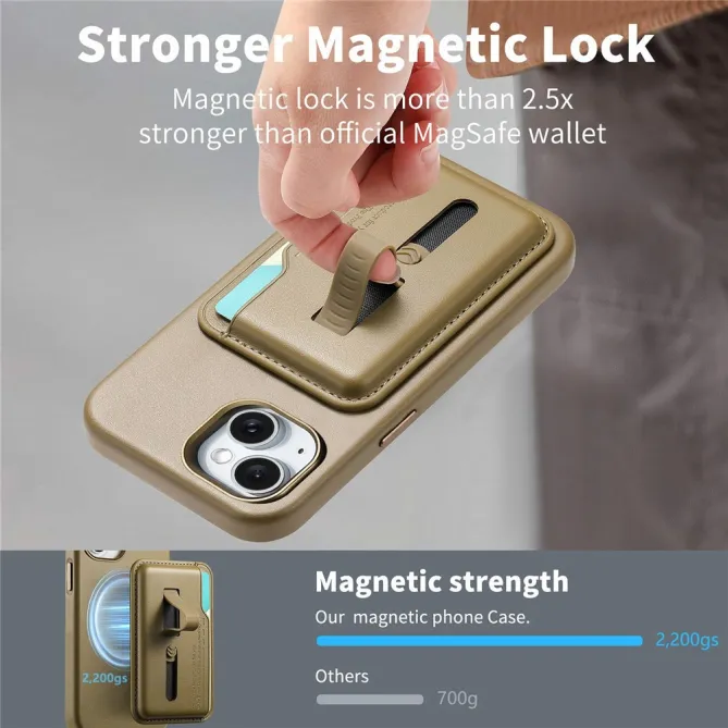 Coque iPhone 15 porte-cartes détachable