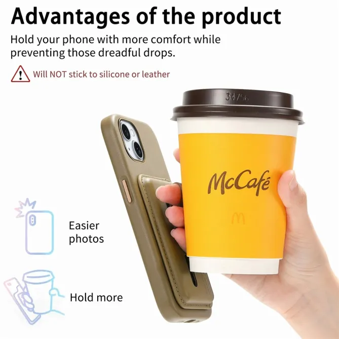 Coque iPhone 15 porte-cartes détachable