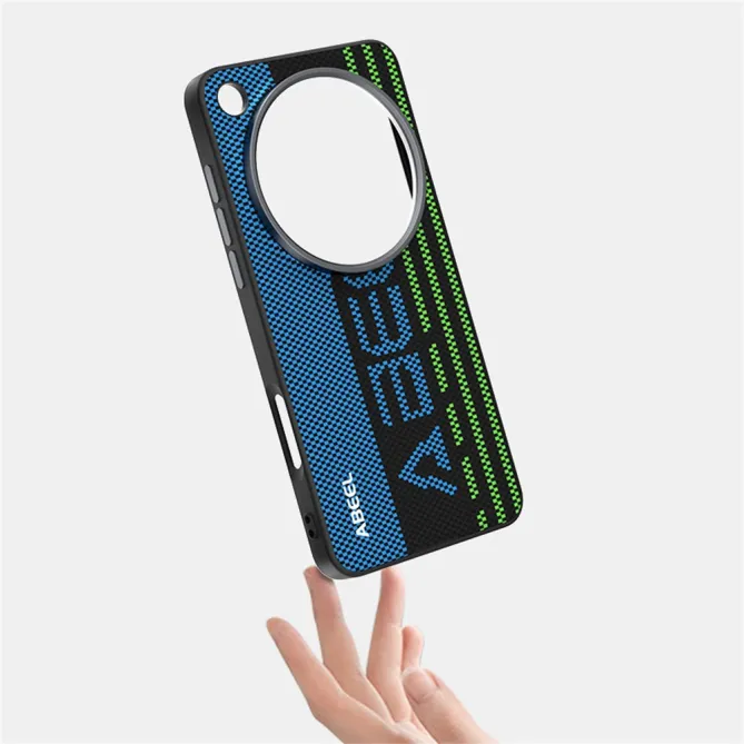 Coque Oppo Find X9 Ultra Magnétique Imprimée 6D Carbone Bleu et Vert