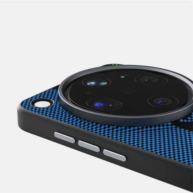 Coque Oppo Find X9 Ultra Magnétique Imprimée 6D Carbone Bleu et Vert