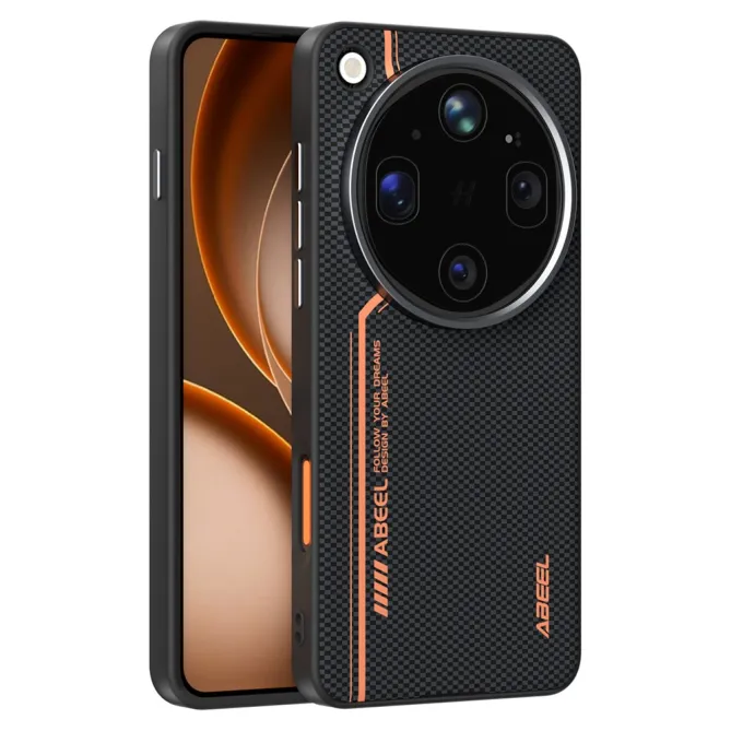 Coque Oppo Find X9 Ultra 5G Magnétique Imprimée 6D Carbone Orange