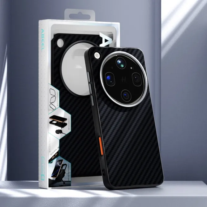 Coque Oppo Find X9 Ultra Magnétique Texture Fibre de Carbone