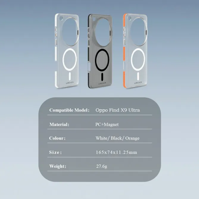 Coque Oppo Find X9 Ultra Magnétique Translucide à Effet Prismatique