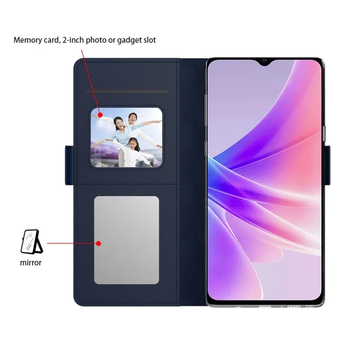 Housse Oppo Find X9 Ultra premium porte cartes avec miroir