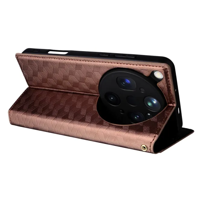 Housse Oppo Find X9 Ultra flip cover design géométrie