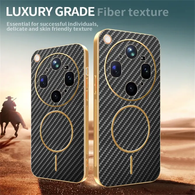 Coque Oppo Find X9 Ultra Magnétique Style Fibre de Carbone