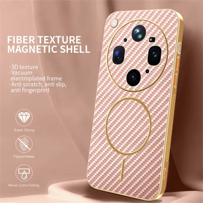 Coque Oppo Find X9 Ultra Magnétique Style Fibre de Carbone