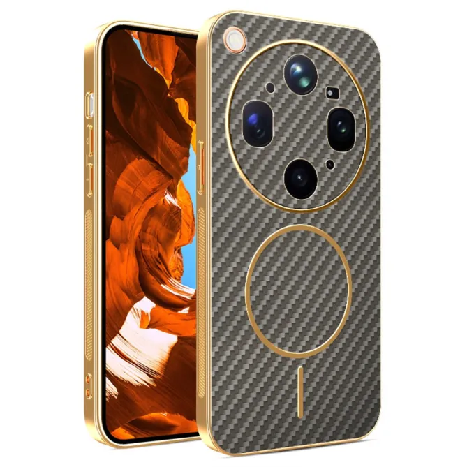 Coque Oppo Find X9 Ultra Magnétique Style Fibre de Carbone