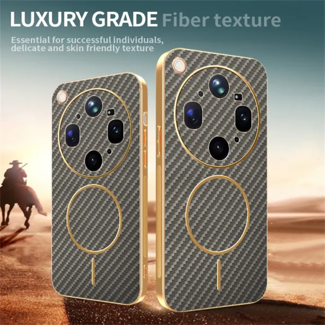 Coque Oppo Find X9 Ultra Magnétique Style Fibre de Carbone