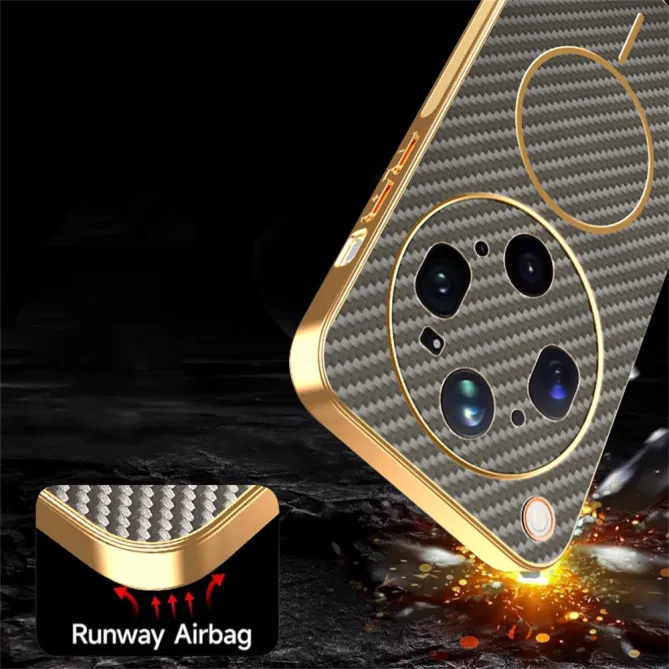 Coque Oppo Find X9 Ultra Magnétique Style Fibre de Carbone