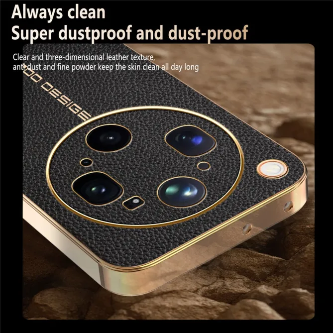 Coque Oppo Find X9 Ultra effet cuir grainé anti-rayures