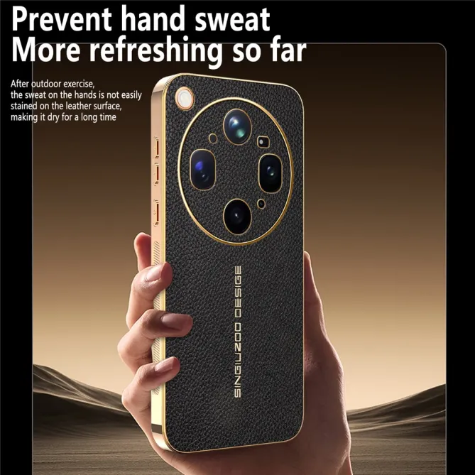 Coque Oppo Find X9 Ultra effet cuir grainé anti-rayures