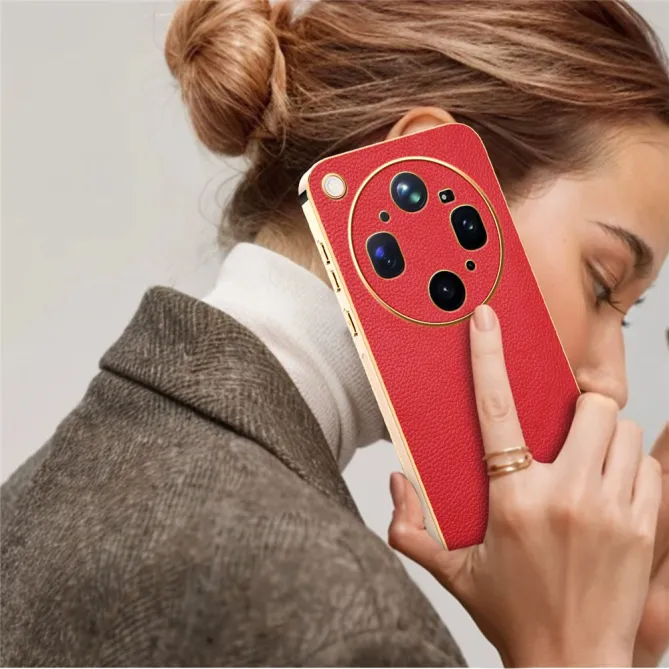 Coque Oppo Find X9 Ultra effet cuir grainé anti-rayures