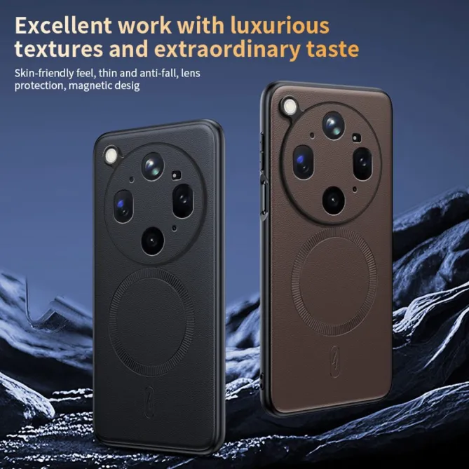 Coque Oppo Find X9 Ultra magnétique style cuir