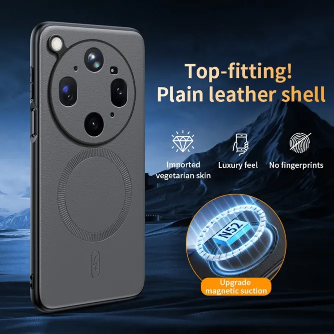 Coque Oppo Find X9 Ultra magnétique style cuir