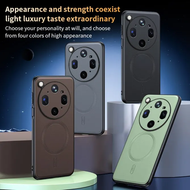 Coque Oppo Find X9 Ultra magnétique style cuir