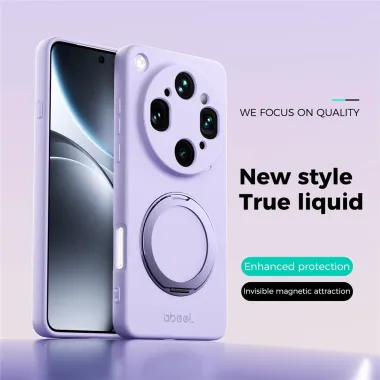 Coque Oppo Find X9 Ultra Silicone Magnétique avec Béquille