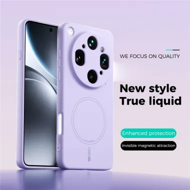 Coque Oppo Find X9 Ultra Silicone Liquide Magnétique
