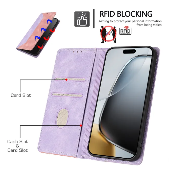 Housse Oppo Find X9 Ultra Simili Cuir Bicolore Porte-Cartes