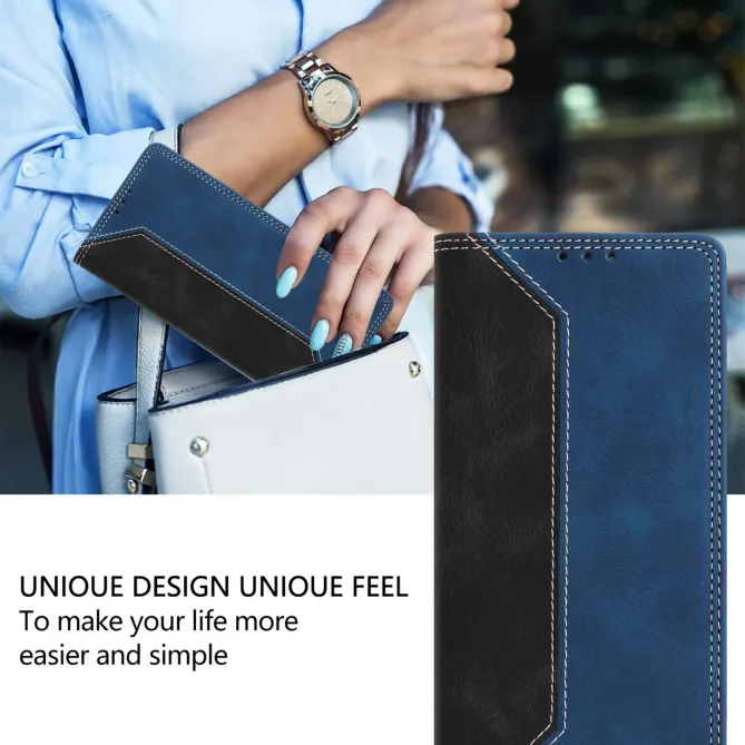 Housse Oppo Find X9 Ultra Simili Cuir Bicolore Porte-Cartes
