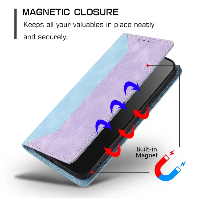 Housse Oppo Find X9 Ultra Simili Cuir Bicolore Porte-Cartes
