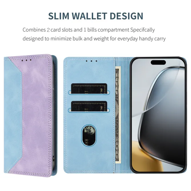 Housse Oppo Find X9 Ultra Simili Cuir Bicolore Porte-Cartes