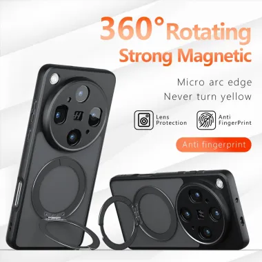Coque Oppo Find X9 Ultra Magnétique Antichoc avec Béquille Rotative