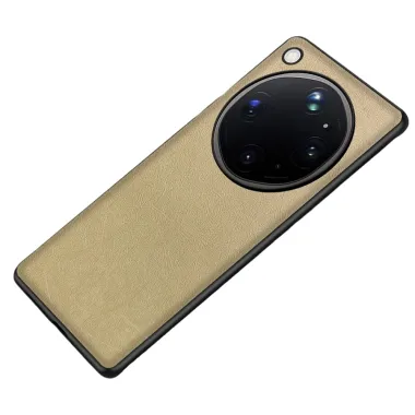 Coque Oppo Find X9 Ultra Effet Cuir Lisse Hybride