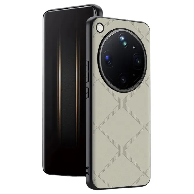 Coque Oppo Find X9 Ultra Simili Cuir Motif Losange Embossé