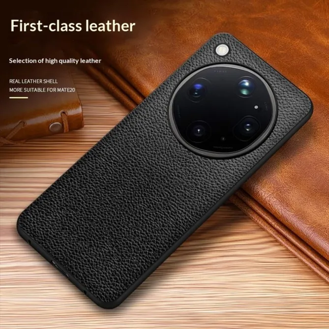 Coque Oppo Find X9 Ultra Effet Cuir Grain de Litchi