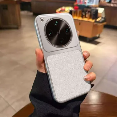 Coque Oppo Find X9 Ultra Bicolore Effet Cuir Grainé