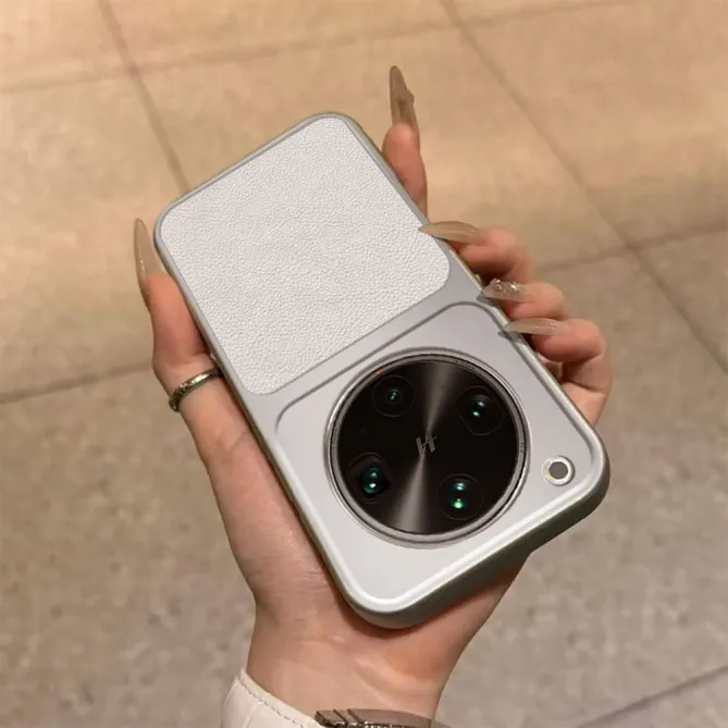 Coque Oppo Find X9 Ultra Bicolore Effet Cuir Grainé
