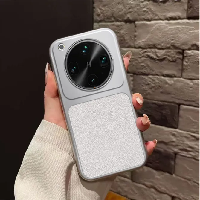 Coque Oppo Find X9 Ultra Bicolore Effet Cuir Grainé