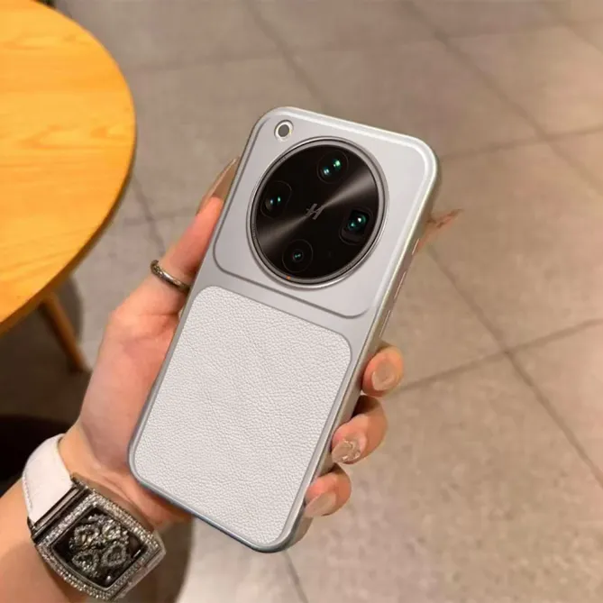 Coque Oppo Find X9 Ultra Bicolore Effet Cuir Grainé