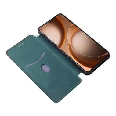 Housse Oppo Find X9 Ultra simili cuir fibre de carbone