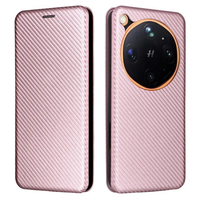 Housse Oppo Find X9 Ultra simili cuir fibre de carbone